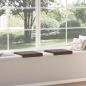 Preview: Bankkissen 2 stk. Kunstwildleder Dunkelgrau Tiefe 35 cm