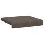 Preview: Bankkissen 2 stk. Kunstwildleder Dunkelgrau Tiefe 35 cm
