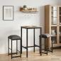 Preview: ARDEBO.de - Barhocker 2 Stk. Hellgrau 40 x 32 x 64 cm Holzwerkstoff