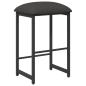 Preview: Barhocker Dunkelgrau 40 x 32 x 74 cm Holzwerkstoff