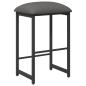 Preview: Barhocker Hellgrau 40 x 32 x 74 cm Holzwerkstoff