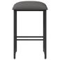 Preview: Barhocker Hellgrau 40 x 32 x 74 cm Holzwerkstoff