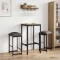 Preview: ARDEBO.de - Barhocker 2 Stk. Hellgrau 40 x 32 x 74 cm Holzwerkstoff