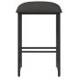 Preview: Barhocker 2 Stk. Dunkelgrau 40 x 32 x 64 cm Holzwerkstoff