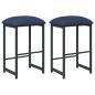 Preview: Barhocker 2 Stk. Blau 40 x 32 x 64 cm Holzwerkstoff