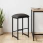 Preview: ARDEBO.de - Barhocker Dunkelgrau 40 x 32 x 64 cm Holzwerkstoff