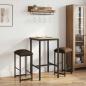Preview: ARDEBO.de - Barhocker 2 stk. Taupe 40 x 32 x 74 cm Holzwerkstoff