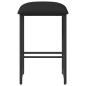 Preview: Barhocker Schwarz 40 x 32 x 74 cm Holzwerkstoff