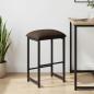 Preview: ARDEBO.de - Barhocker Taupe 40 x 32 x 64 cm Holzwerkstoff