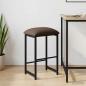 Preview: ARDEBO.de - Barhocker Taupe 40 x 32 x 74 cm Holzwerkstoff