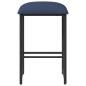 Preview: Barhocker Blau 40 x 32 x 74 cm Holzwerkstoff