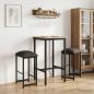 Preview: ARDEBO.de - Barhocker 2 Stk. Dunkelgrau 40 x 32 x 74 cm Holzwerkstoff