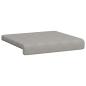 Preview: Bankkissen 4 stk. Mikrofaser Hellgrau Tiefe 35 cm