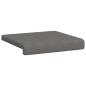 Preview: Bankkissen 2 stk. Mikrofaser Dunkelgrau Tiefe 35 cm