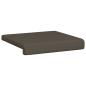 Preview: Bankkissen 4 stk. Kunstleder Grau Tiefe 35 cm