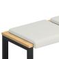 Preview: Bankkissen 2 stk. Kunstleder Weiß Tiefe 35 cm