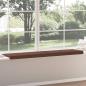 Preview: Bankkissen 4 stk. Kunstleder Braun Tiefe 35 cm