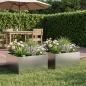 Preview: ARDEBO.de - Garten-Pflanzgefäß 2 stk. Silber 60 x 60 x 30 cm Edelstahl