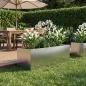 Preview: ARDEBO.de - Garten-Pflanzgefäß Silber 60 x 20 x 20 cm Edelstahl