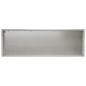 Preview: Garten-Pflanzgefäß Silber 60 x 20 x 20 cm Edelstahl