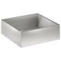Preview: Garten-Pflanzgefäß Silber 40 x 40 x 20 cm Edelstahl