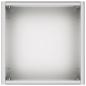 Preview: Garten-Pflanzgefäß Silber 20 x 20 x 50 cm Verzinkter Stahl