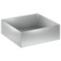 Preview: Garten-Pflanzgefäß Silber 60 x 60 x 20 cm Verzinkter Stahl