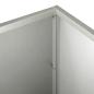 Preview: Garten-Pflanzgefäß Silber 100 x 30 x 30 cm Edelstahl