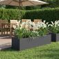 Preview: ARDEBO.de - Garten-Pflanzgefäß Anthrazit 80 x 20 x 20 cm