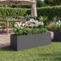 Preview: ARDEBO.de - Garten-Pflanzgefäß Anthrazit 60 x 20 x 20 cm