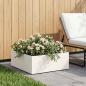 Preview: ARDEBO.de - Garten-Pflanzgefäß Weiß 40 x 40 x 20 cm Kaltgewalzter Stahl