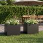 Preview: ARDEBO.de - Garten-Pflanzgefäß 2 stk. Schwarz 40 x 30 x 30 cm