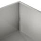 Preview: Garten-Pflanzgefäß Silber 60 x 60 x 20 cm Edelstahl