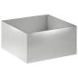 Preview: Garten-Pflanzgefäß Silber 100 x 100 x 40 cm Edelstahl