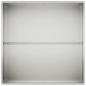 Preview: Garten-Pflanzgefäß Silber 100 x 100 x 40 cm Edelstahl