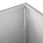 Preview: Garten-Pflanzgefäß Silber 80 x 20 x 20 cm Verzinkter Stahl