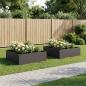 Preview: ARDEBO.de - Garten-Pflanzgefäß 2 stk. Schwarz 80 x 80 x 30 cm
