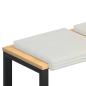 Preview: Bankkissen 4 stk. Plüschcord Creme Tiefe 35 cm