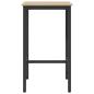 Preview: Bartisch 52 x 52 x 90 cm Holzwerkstoff Sonoma-Eiche