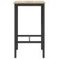 Preview: Bartisch 52 x 52 x 90 cm Holzwerkstoff Sonoma-Eiche