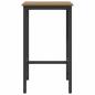 Preview: Bartisch 52 x 52 x 110 cm Holzwerkstoff Artisan-Eiche