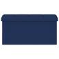 Preview: Klappbare Aufbewahrungsbank Blau 180 kg 80 L 77 x 38 x 38 cm