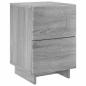 Preview: Nachttisch Sonoma-Grau 33,5 x 34,5 x 50 cm Holzwerkstoff