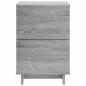Preview: Nachttisch Sonoma-Grau 33,5 x 34,5 x 50 cm Holzwerkstoff