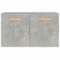 Preview: Wandschrank Betongrau 60x36,5x35 cm Holzwerkstoff