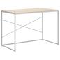 Preview: Computertisch Weiß und Eiche-Optik 110x60x70 cm Holzwerkstoff