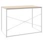 Preview: Computertisch Weiß und Eiche-Optik 110x60x70 cm Holzwerkstoff