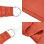 Preview: Sonnensegel 160 g/m² Terrakottarot 4x7 m HDPE