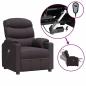 Preview: Massagesessel Elektrisch Dunkelbraun Stoff