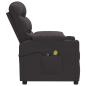 Preview: Massagesessel Elektrisch Dunkelbraun Stoff